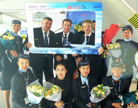 海航与蓝鹰航空代码共享航线巴黎-北京成功首航-中国民航网