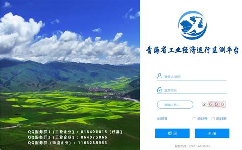 青海省工业经济运行监测平台官方网站