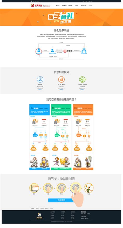 投资理财公司网站模板源码素材免费下载_红动中国