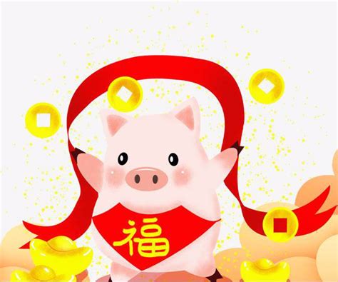 2019 年农历新年贺卡，带有猪徽和樱花枝。猪年模板免费下载_eps格式_675像素_编号43708231-千图网