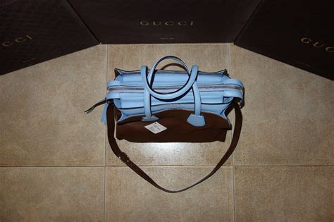 Gucci CRUISE RAMBLE CELLULARIUS Leather Layered Tote Handbag Shoulder ...