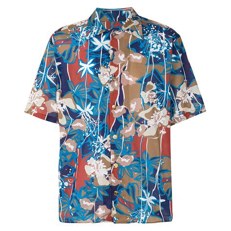 2023新款短袖花衬衫女日系复古港味风设计感小众夏威夷夏季衬衣_虎窝淘