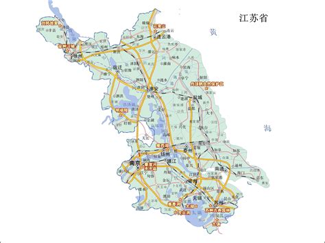 江苏在中国地图哪里？-