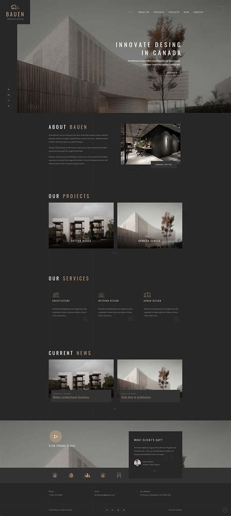 建筑设计公司网站设计|网页|门户/社交|任_盈盈 - 原创作品 - 站酷 (ZCOOL)