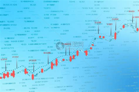 三维渲染股票数据与上升曲线图片素材-正版创意图片502445699-摄图网
