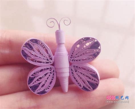 立体纸蝴蝶挂饰的做法—用漂亮的纸蝴蝶，装饰你的生活╭★肉丁网