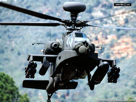 原创AH-64武装直升机精彩飞行图片 侧面看起来很干练_阿帕奇