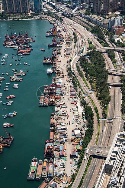 香港密集的居民区城市上空高清图片下载-正版图片500634659-摄图网