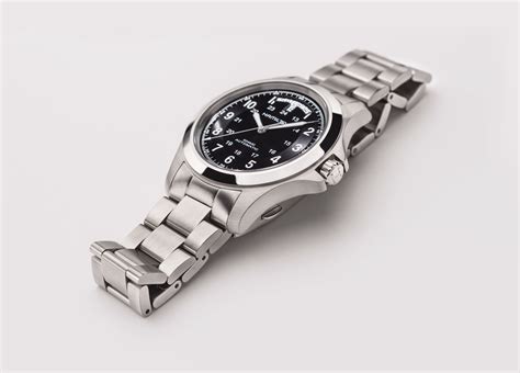 Hamilton Mens Khaki King Automatic Watch Black/Steel