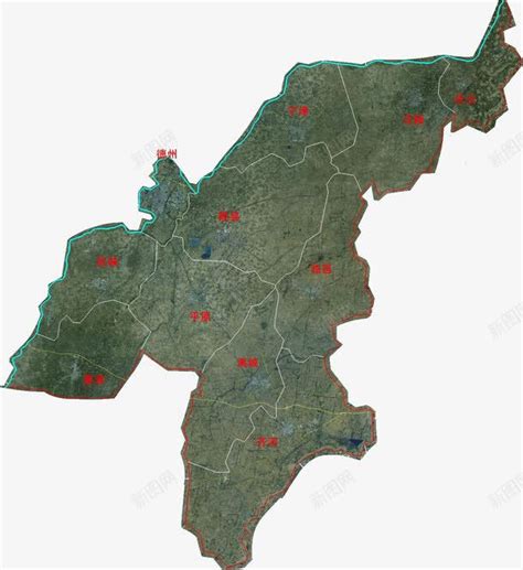 山东德州地图全图高清版图片预览_绿色资源网