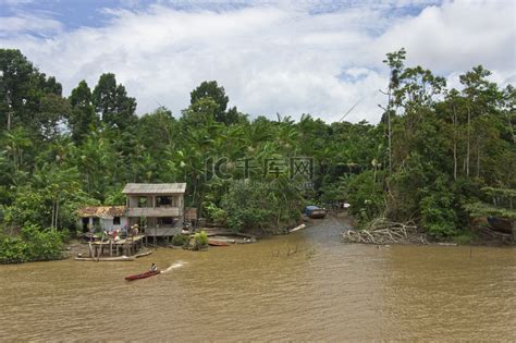 南美洲亚马逊雨林的鸟瞰图高清图片下载-正版图片507418906-摄图网