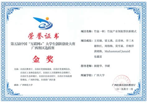 医学院荣获第五届中国“互联网+”大学生创新创业大赛校级进步奖-广西大学医学院