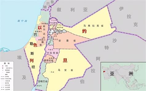 以色列在地图上的位置_以色列地图地理