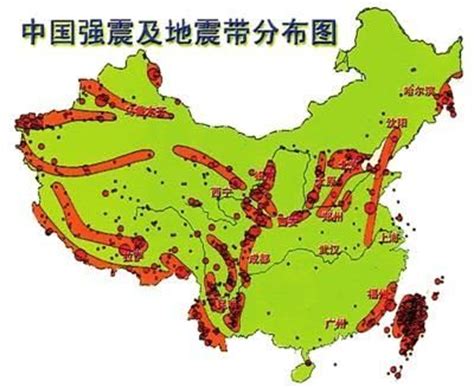 中国地震带分布图(高清)及地震分布城市- 上海本地宝