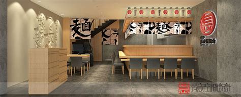 餐饮空间|兰州拉面馆设计效果图|空间|家装设计|郑州京创装饰公司 - 原创作品 - 站酷 (ZCOOL)