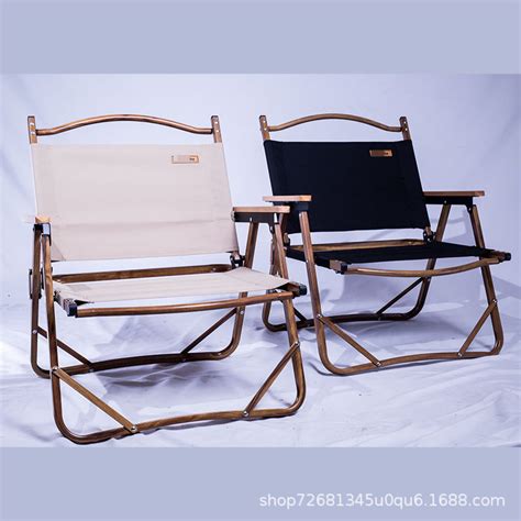 kermit户外折叠椅克米特铝合金木纹简约便携式单人折叠小椅子-阿里巴巴
