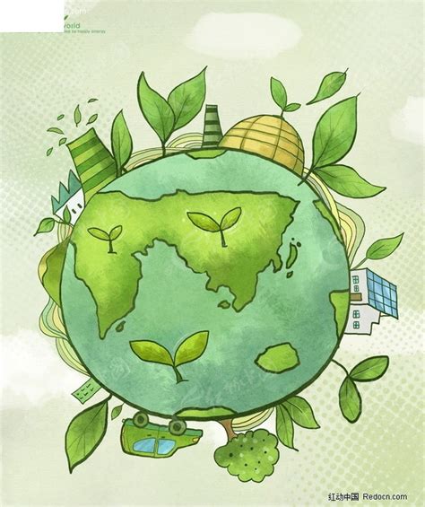 环保主题绿色公益海报PSD素材免费下载_红动中国