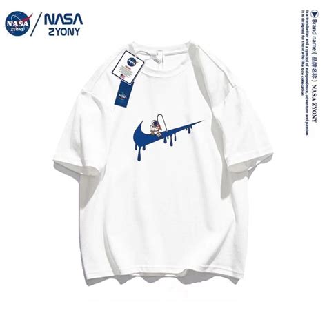 【男女同款】NASA短袖品牌联名春夏季潮牌时尚纯棉T恤宽松上衣服