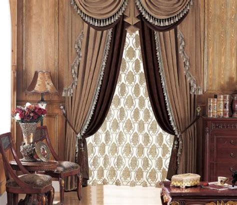 定制欧式法式窗帘客厅高档奢华不倒绒绒布窗帘卧室遮光小美式轻奢-美间设计