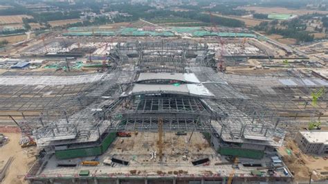 最新！菏泽高铁东站主体结构封顶！——中国菏泽网