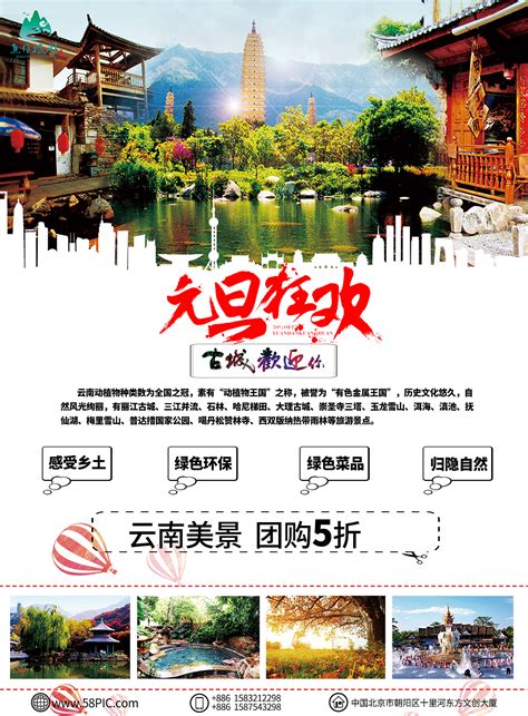 旅游出行西藏景区景点行程宣传推广全屏竖版海报
