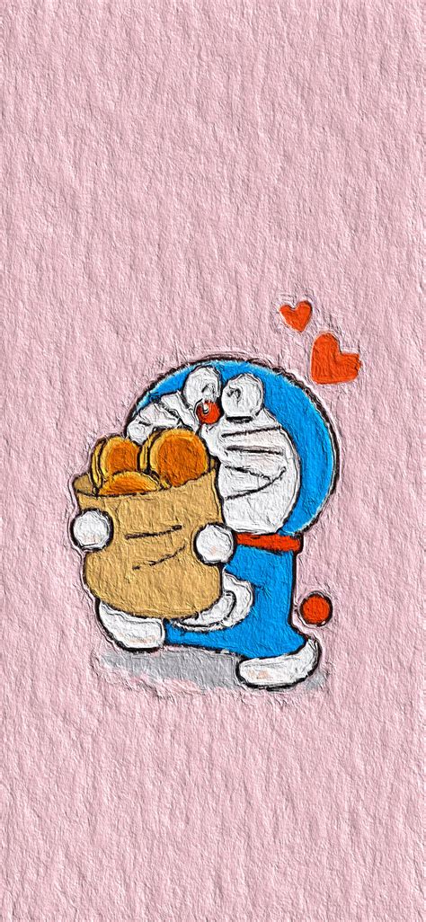 哆啦A梦油画壁纸 cr.Yunduo·少女心 - 堆糖，美图壁纸兴趣社区