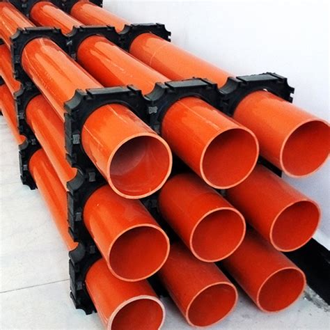 厂家直销埋地式PVC电力电缆保护套管 PVC电力管红管 167-阿里巴巴