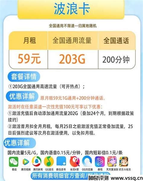 中国移动59元优享套餐(升级版)：月租仅59分钟-有卡网