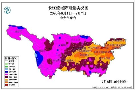 6月以来，长江流域累计降雨量为近60年以来第二高_荔枝网新闻