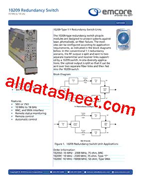 10209A Datasheet(PDF) - Emcore Corporation