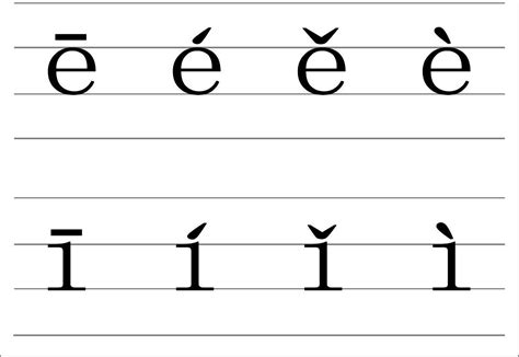 单韵母声调表图片四线三格（拼音单韵母“ɑ、o、e、i、u、ü”知识点总结） | 说明书网