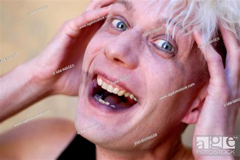 young man is astonished, Germany, Stock Photo, Picture And Rights ...