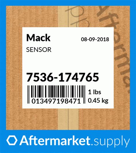 7536-174765 - SENSOR fits Mack | AFTERMARKET.SUPPLY