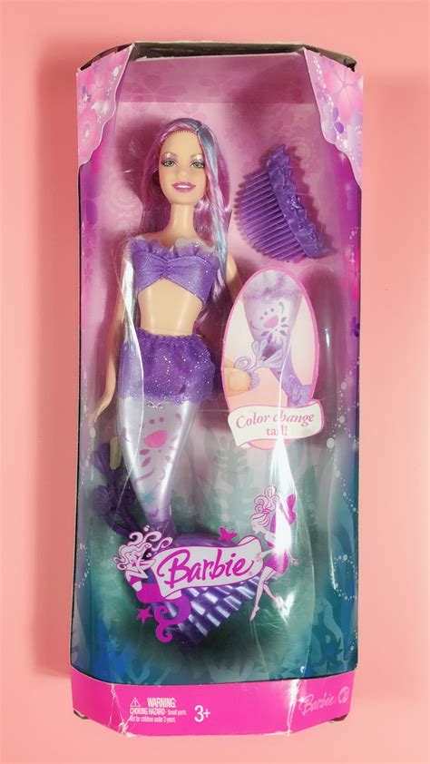 Barbie Fairytopia Mermaid 彩虹仙子 人鱼 发色可变换 芭比娃娃-淘宝网