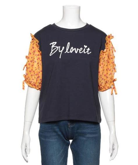 【セール】袖花柄半袖Tシャツ（Tシャツ/カットソー）｜by loveit（バイラビット）のファッション通販 - ZOZOTOWN