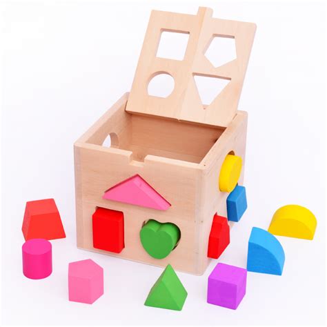 儿童木制形状图案配对积木趣味多功能卡通智力盒拼装组合益智玩具-阿里巴巴