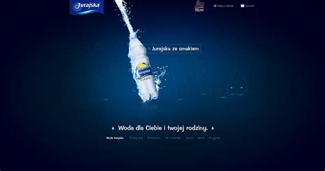 波兰JURAJSKA矿泉水超酷网页设计界面截图-欧莱凯设计网