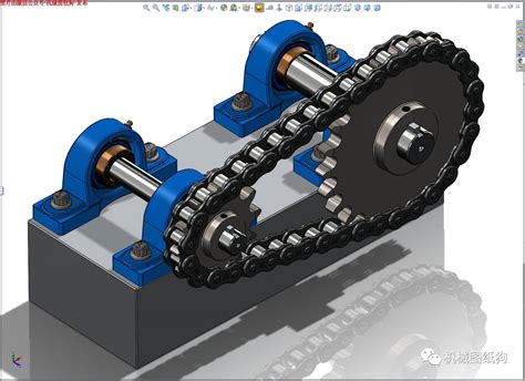 【差减变速器】链条链轮设计数模3D图纸 SOLIDWORKS设计 附STEP IGS x_b格式_SolidWorks-仿真秀干货文章