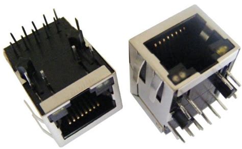 单口百兆RJ45 网络接口(带LED、滤波器、有弹片)_BDTIC 厂家直销RJI45网络接口插座,RJ45连接器