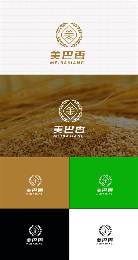 LOGO 大米粮食包装标志 各种大米五谷杂粮品牌 logo_未来之王-站酷ZCOOL