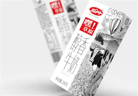 【氙品牌】龙丹《嘿！草原》纯牛奶包装设计-古田路9号-品牌创意/版权保护平台