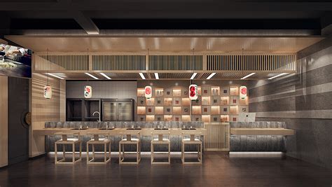 南昌高级日式餐厅装修设计案例赏析|空间|家装设计|小虾去哪 - 原创作品 - 站酷 (ZCOOL)