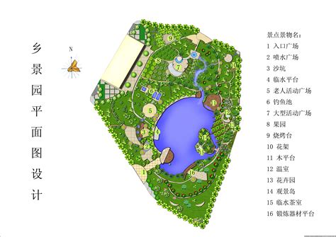 园林景观配景手绘平面植物设计素材（psd格式）