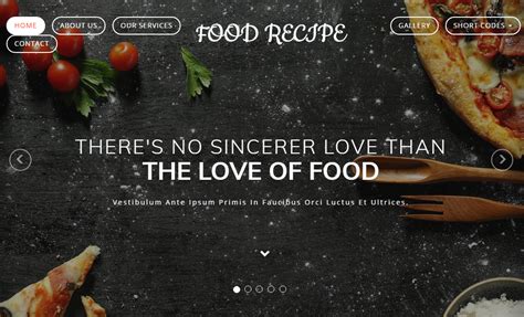 餐饮行业美食网站HTML5响应式模板-17素材网