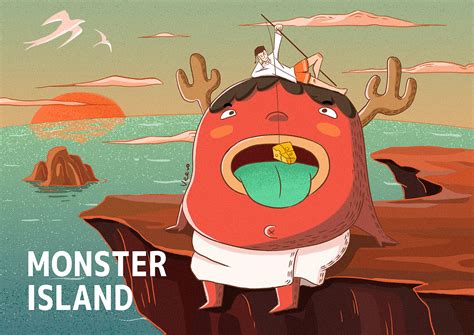 《怪兽岛》系列|插画|创作习作|VEERO - 原创作品 - 站酷 (ZCOOL)