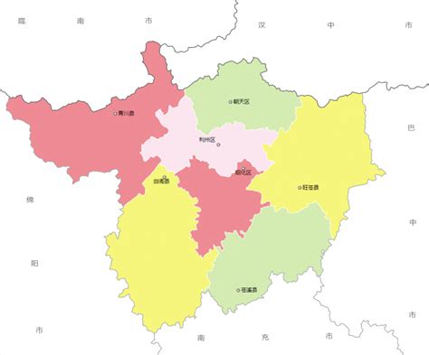广元市各地驻地、人口、面积、行政区划代码、区号、邮编（广元市行政区划地图）_房家网