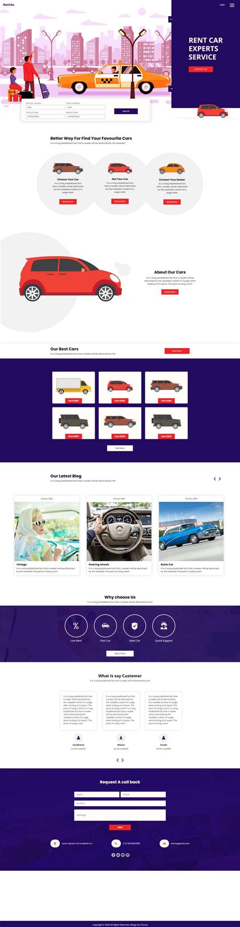 共享汽车网站源码，汽车公司网站设计源码-17素材网