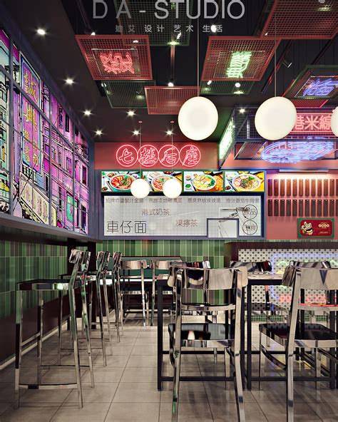 郑州港式茶餐厅装修设计方案_京创装饰餐厅设计公司_京创商业空间设计-站酷ZCOOL
