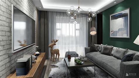 光影 - 北欧风格一室一厅装修效果图 - 郑宇设计效果图 - 躺平设计家