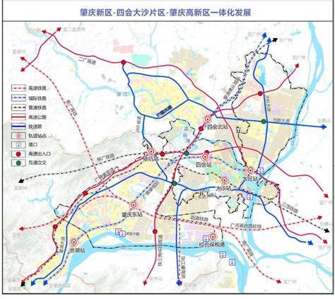 四会交通大规划！1条环城快速、2条过江隧道、5大放射线、12个客运枢纽！